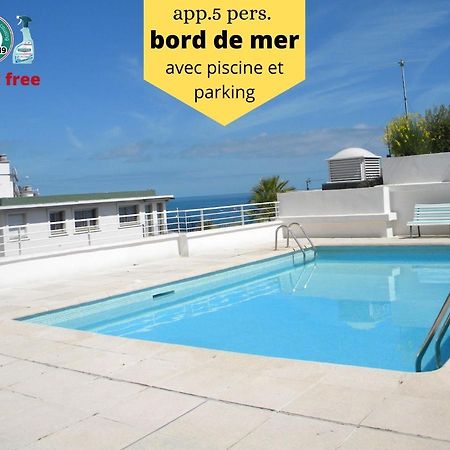 App Le Rocazur Avec Piscine Et Parking En Bord De Mer A 500M Du Centre Ville Menton Eksteriør billede